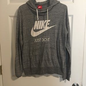 Nike heathered grey hoodie